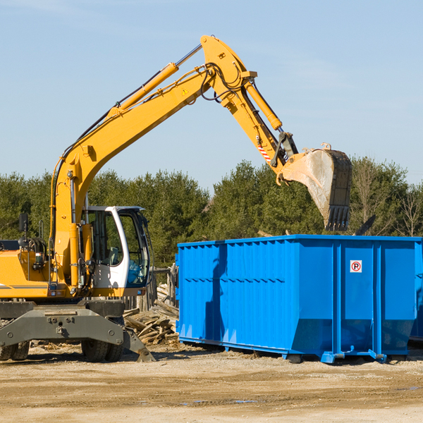 how many times can i have a residential dumpster rental emptied in Kimble County